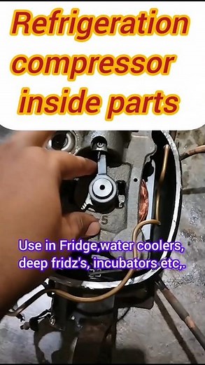 Inside a Refrigerator Compressor|What’s Inside a Refrigerator Compressor?|refrigeration|#shortvideo