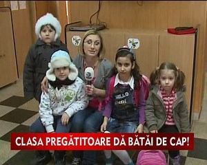 Clasa pregatitoare da batai de cap Ministerului Educatiei VIDEO
