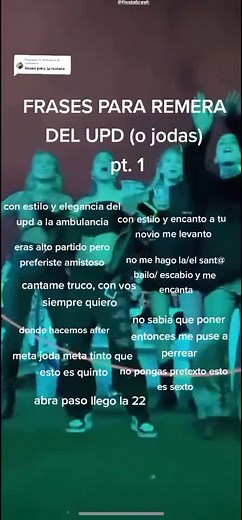 Frases para el Remerón del UPD (o Jodas) - Parte 1