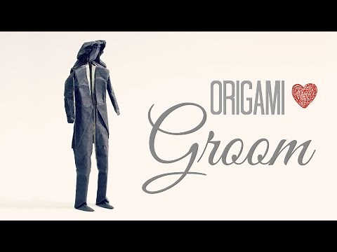 How to make an Origami Groom / Wedding (Tadashi Mori)