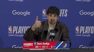 Deni Avdija Discusses First Playoff Game, Adjustments For Game 2