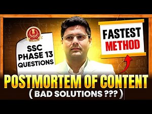 SSC Phase 13 Maths Analysis 2025 | SSC Selection Post Phase 13 Maths Top Questions | Abhinay Sharma