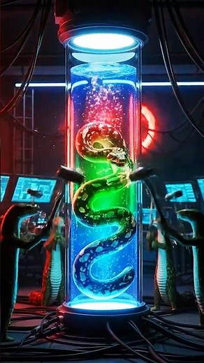 🐍 Python Rescue Mission! Laboratory Pythons Unite to Break the Test Tube and Save Their Friend! 💪✨