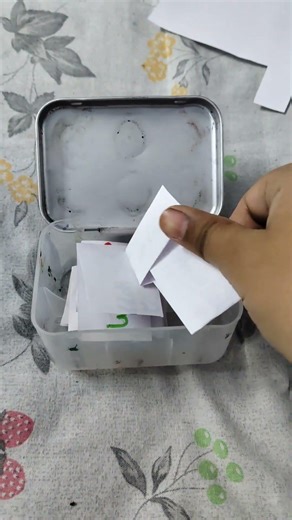 chit box game for school activities #craftideas #chitbox