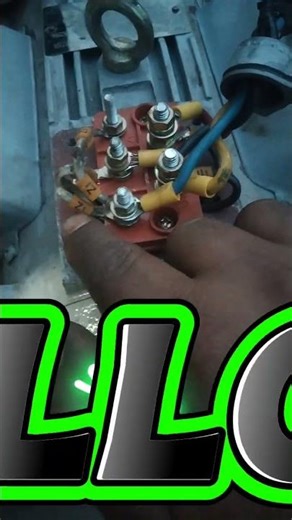 Motor power connection. Reverse forward control connection. #handpumpautomationmotorfixing.