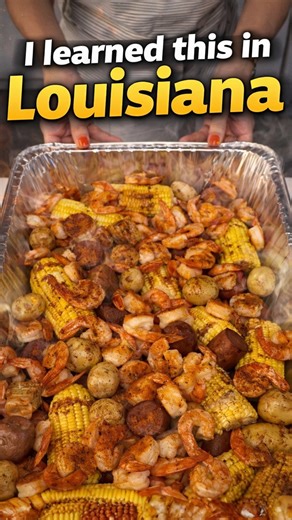 Louisiana shrimp boil Cajun comfort food