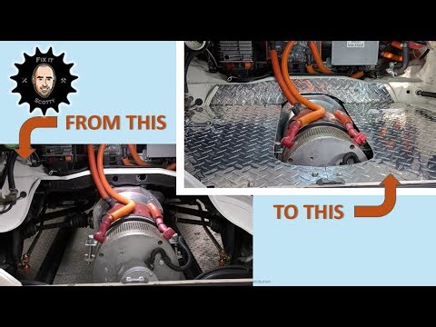 Dressing up the engine bay of my EV converted VW Bus