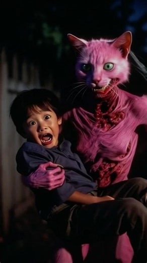 "The Zombie Cat Who Kidnaps Children🥶” #cat #cartoonvideo #shorts