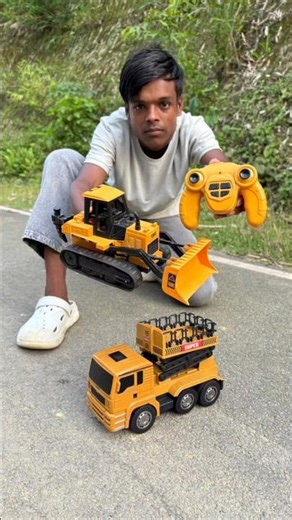 😱RC JCB Bulldozer vs Super Truck Unboxing 🚛
