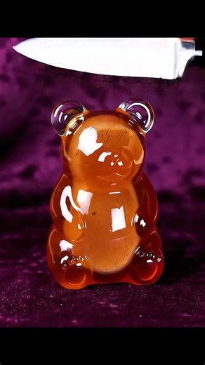Glass bear cutting ASMR 🧸🧊🎧 #asmr #relax #satisfying #asmrsounds #satisfyingvideo #asmrvideo #cuttingasmr