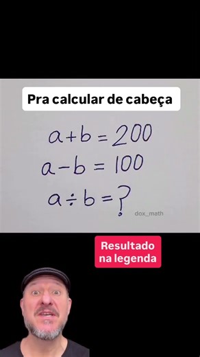 Só os bons em matemática acertam esse cálculo 😏
