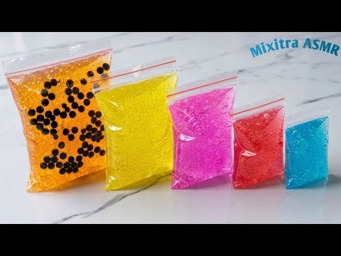 Slime Unboxing ASMR | Large to Mini Jelly Slimes Oddly Satisfying, Most Satisfying #mixitraasmr