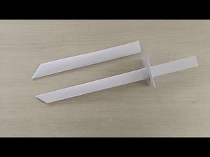 HOW TO MAKE A SAMURAI SWORD FROM PAPER-EASY PAPER WEAPONS-ORIGAMI
