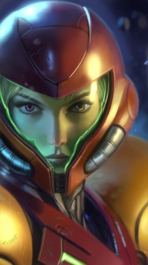 Samus FanArt | Metroid Prime SpeedPaint Process
