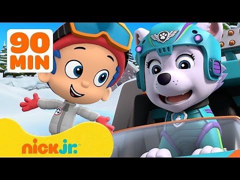 Winter & Snow Adventures With PAW Patrol ☃️ w/ Bubble Guppies, Blaze & MORE! | 90 Minutes | Nick Jr.