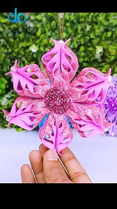 DIY Christmas Decoration Ideas🎅🏻Hanging Snowflakes for Christmas Ornaments🎄Holidays Crafts #Xmas #diy #craft #Christmas #snowflakes #short | DIY Crafts & Art