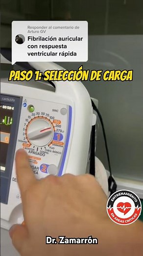 Cómo realizar una Cardioversión eléctrica ⚡️ sincrónica❓#emergency #cardiologia