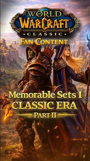 Memorable Classic Era Sets - Part II #shorts #worldofwarcraft #wowclassic #aiart