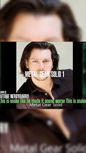 How David Hayter changed Snake's voice in the Metal Gear Solid Games #mgsdelta #gaming #voiceacting