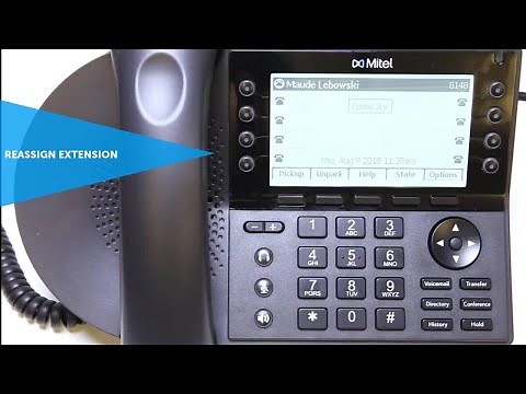 480 & 485 Phone: Reassigning an Extension: MiVoice Connect
