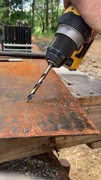 Vortex point drill bits, drilling first holes.