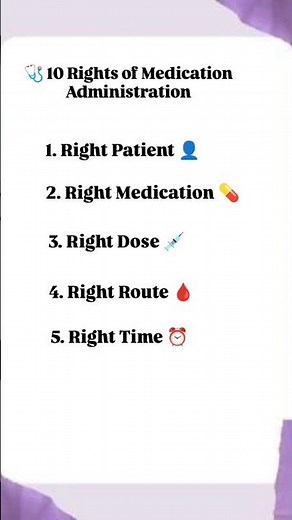 rights of medication administration #nursinginterview #staffnurse