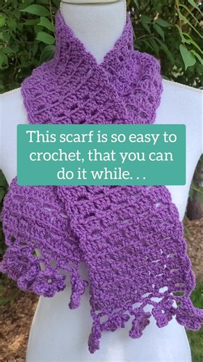 😲 Super Easy Crochet Scarf!