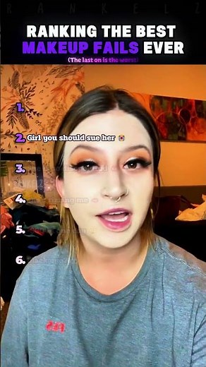 Ranking The Worst Makeup Fails Ever 😂 #shorts #makeup #beautyfails