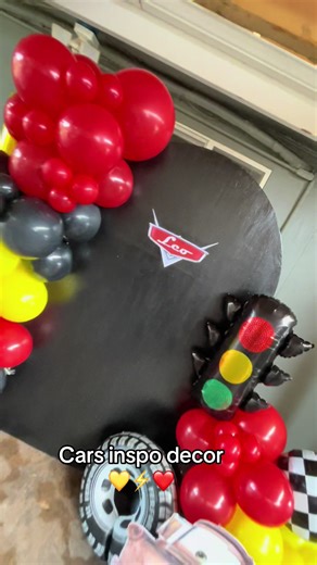 Cars Movie Balloon Decoration Inspiration