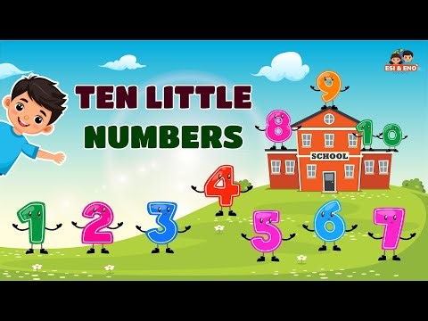 Ten Little Numbers Song | Fun Number Song for Kids | Nursery Rhymes – Esi & Eno