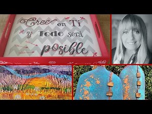 ManosalaObraTv 2020 Programa 52 - Lettering - Pintura Decorativa - Jarron - Cuadro con Texturas