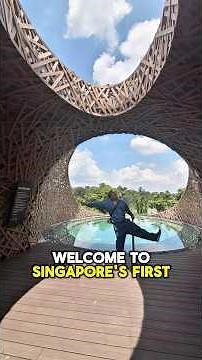Singapore’s first 🌳🏨 Rainforest Resort is here. #travel #resort #singapore #shorts
