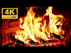 🔥 Relaxing 4K Fireplace | Cozy Fireplace with Crackling Fire Sounds & Warm Logs | Fireplace Ambience