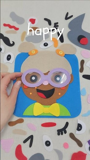 DIY Build-a-Face Emotions Page | Quiet Book Step-by-Step Tutorial