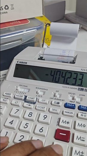 Canon Calculator and Dual Display Calculator
