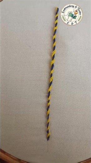 Color Rope Stitch Embroidery Tutorial | Easy Hand Embroidery for Beginners