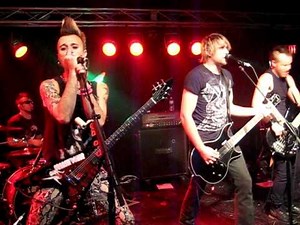 My Darkest Days performing "Sick and Twisted Affair" live in Chatham