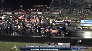 FASTEST NITROUS CAR IN THE WORLD TONIGHT!! 3.57, 206 MPH on drag radials, no wheelie bars! There it is! Just happened! Fastest Radial Vs the World Nitrous Pass in HISTORY and FASTEST NITROUS CAR in the WORLD! Marcus Birt with KTr turning (Stevie Jackson) goes to the top at Virginia Motorsports Park! 3.57 @ 206 MPH! Via MotorManiaTV! Pat Musi Racing Engines | DragCoverage