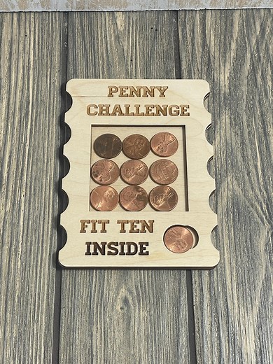 Penny Puzzle: Wooden Brain Teaser Game - Family Strategy Challenge - Etsy
