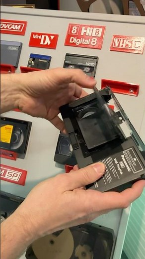 The VHS-C adapter - no adapter existed for Video8 or MiniDV #vhs #videotape #camcorder #vcr