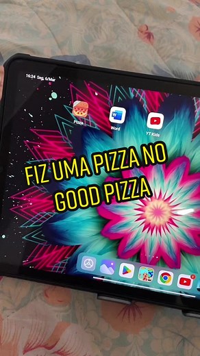 Fazendo pizza no jogo Gold Pizzas