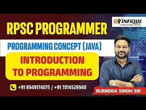 RPSC Programmer Vacancy 2024 | PROGRAMMING CONCEPT of Java | programmer classes #infiqueclasses