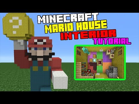 Minecraft Tutorial: How To Make A Mario Themed House Interior/Exterior