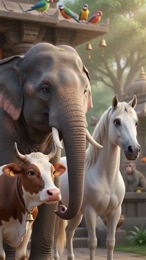 All Animals Pray to God” – Divine & Heartwarming Moment 🙏✨ #viarlshort