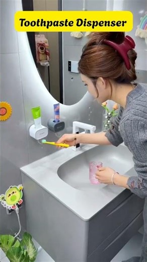 Automatic Toothpaste Dispenser 🪥 | Mess-Free Bathroom Hack! #Shorts