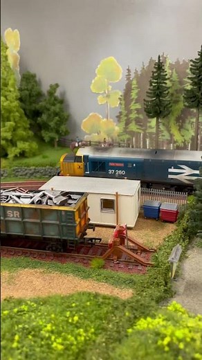 Bachmann Class 37260 Radio Highland and freight train #337