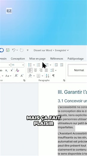 Créer des colonnes dans Word