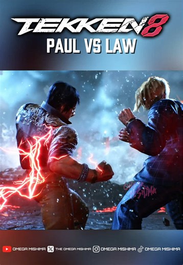 PAUL 🆚 LAW Epic Showdown⚡️Story Battle (Full Video On YouTube) Omega Mishima #tekkenedit #Tekken8 #Tekken #tekken8storymode #tekken8paulphoenix
