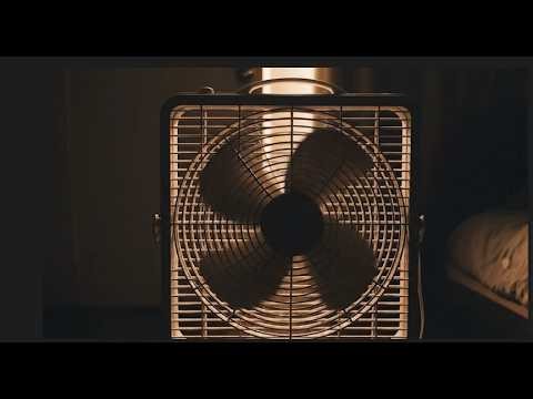 10 Hours Bedroom Fan White Noise | Soft Warm Light Night Room