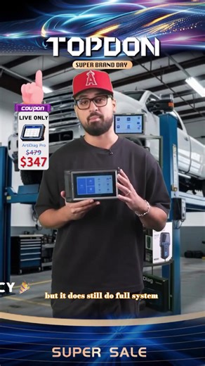 TOPDON AD800BT V2.0 Bi-Directional Control Full Systems Diagnostic Tool for All Vehicles, Automotive Diagnostic Scanner for Car, 28  Services, FCA AutoAuth, CANFD